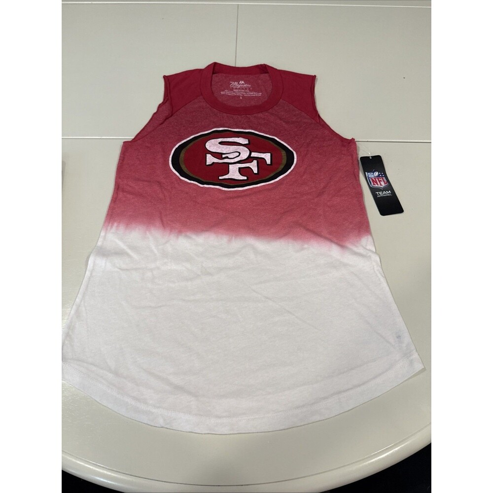 Brand New San Francisco 49ers Retro Tank Top. Majestic Threads Size S